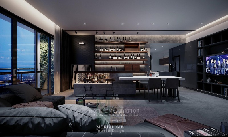 Thiết kế nội thất chung cư vinhomes skylake phạm hùng
