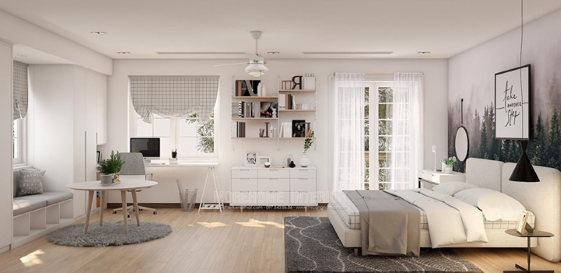 Thiết kế nội thất biệt thự Vinhomes Riverside Long Biên Hà Nội