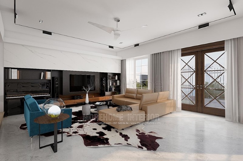 Thiết kế nội thất biệt thự Vinhomes Riverside Long Biên Hà Nội