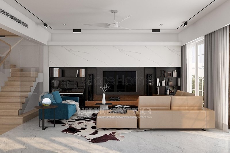 Thiết kế nội thất biệt thự Vinhomes Riverside Long Biên Hà Nội