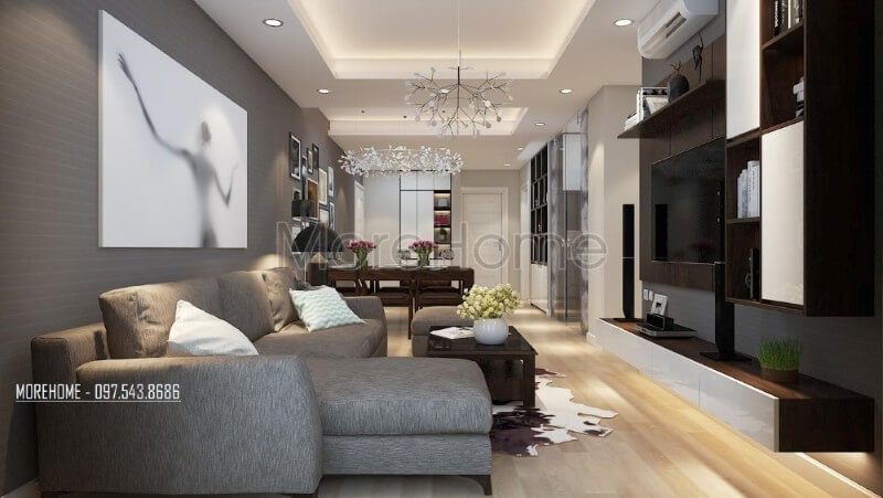 Thiết kế nội thất chung cư Hoàng Mai đẹp